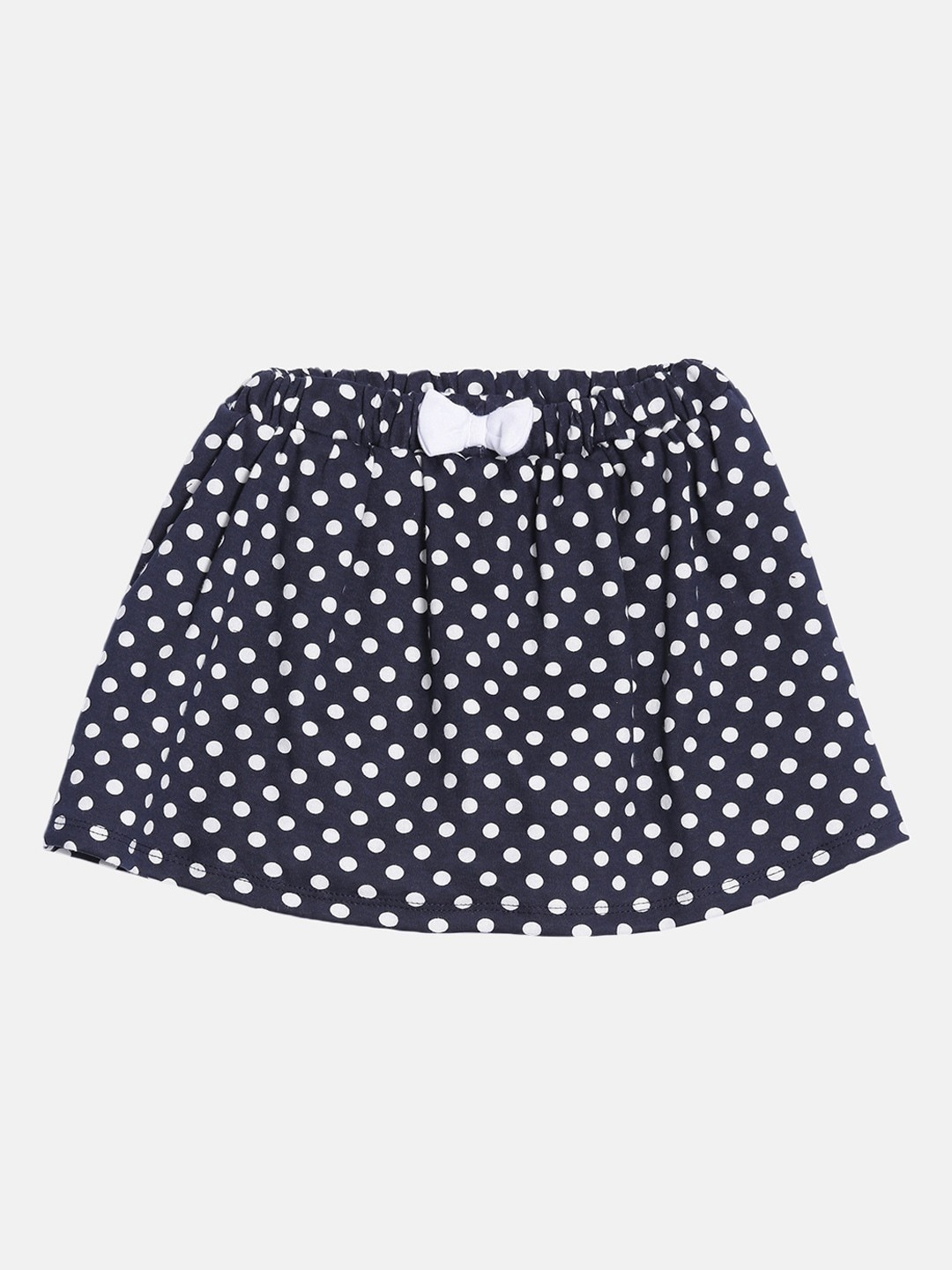 

Kryptic Girls Navy Blue Geometric Printed Regular Fit Pure Cotton Skorts