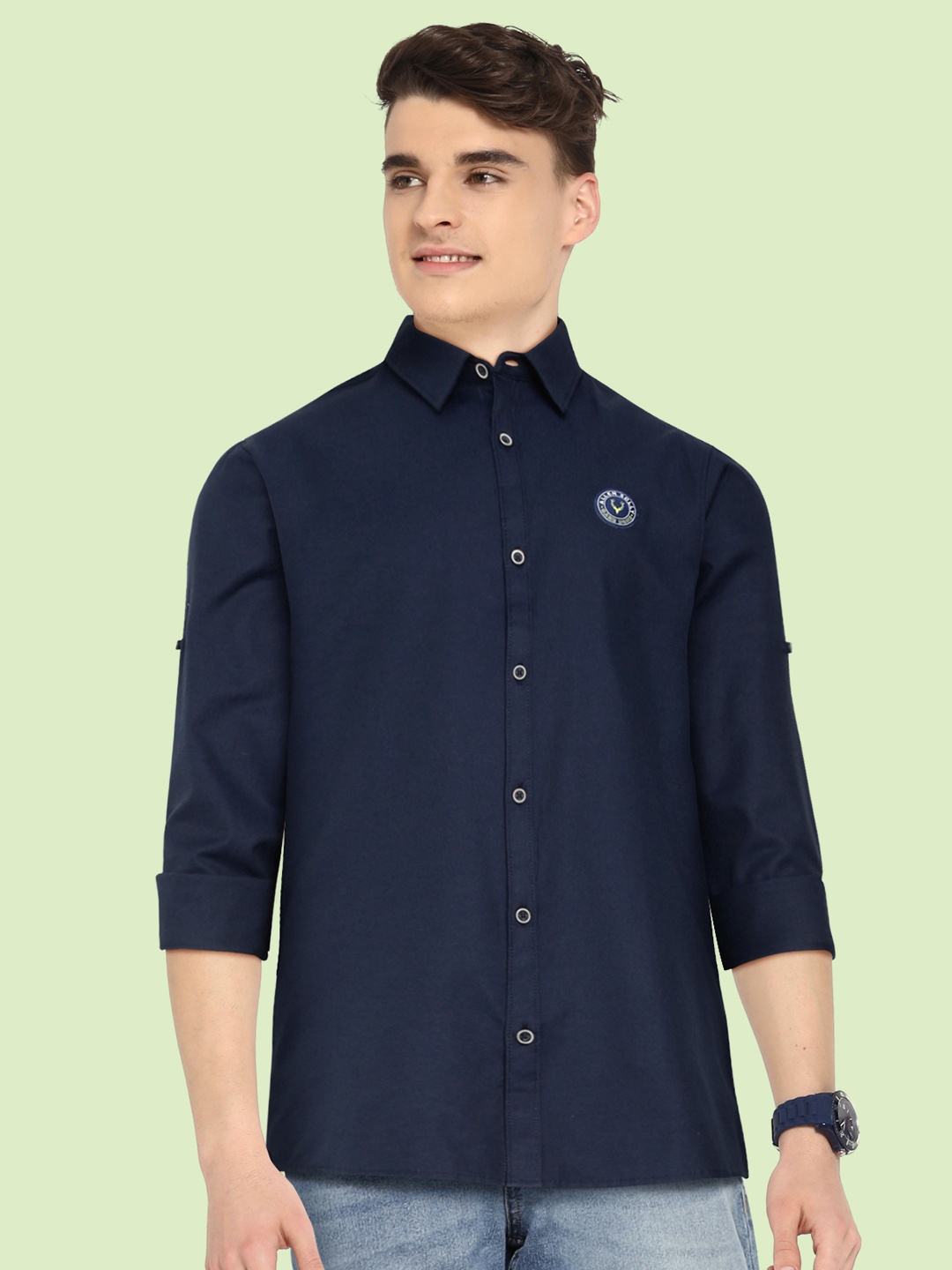

Allen Solly Junior Boys Navy Blue Casual Shirt