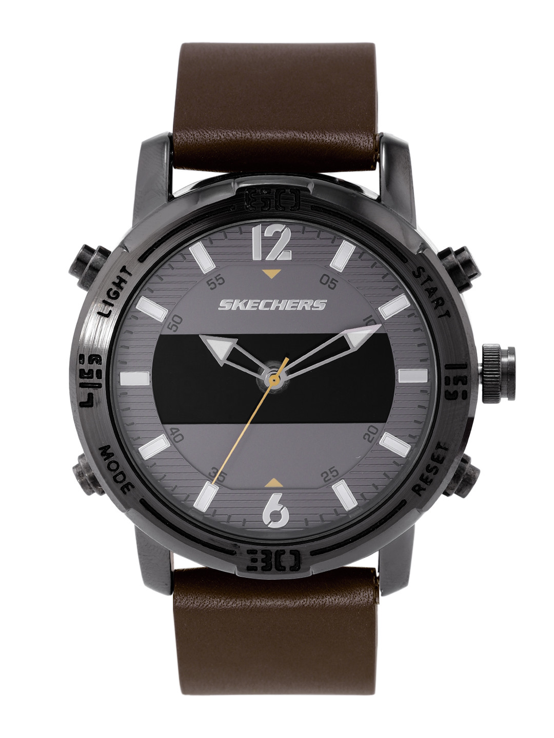 

Skechers Men Black Redlands Analogue Watch SR5159, Grey