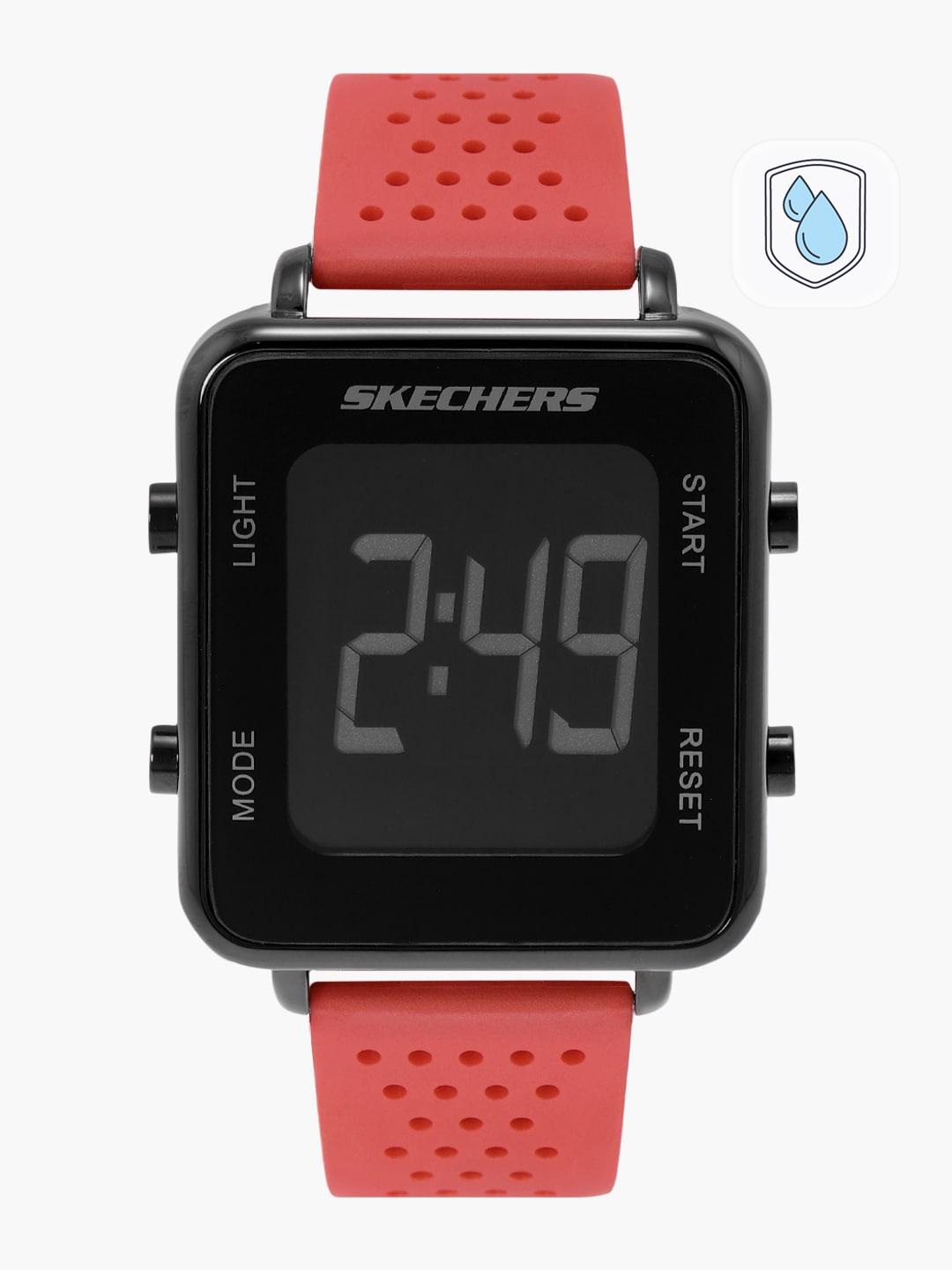 

Skechers Men Black Dial & Red Straps Naylor Digital Watch SR5148