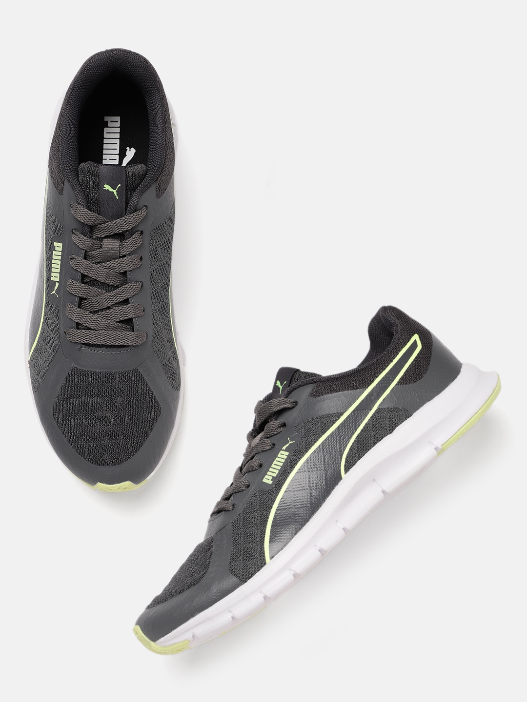 

Puma Men Charcoal Grey Solid Trackracer 2.0 Regular Sneakers