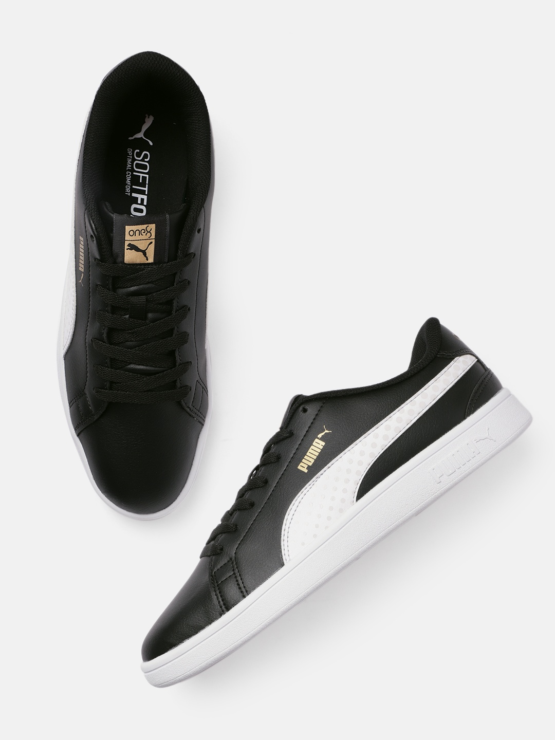 

one8 x PUMA Men Black Solid Sneakers