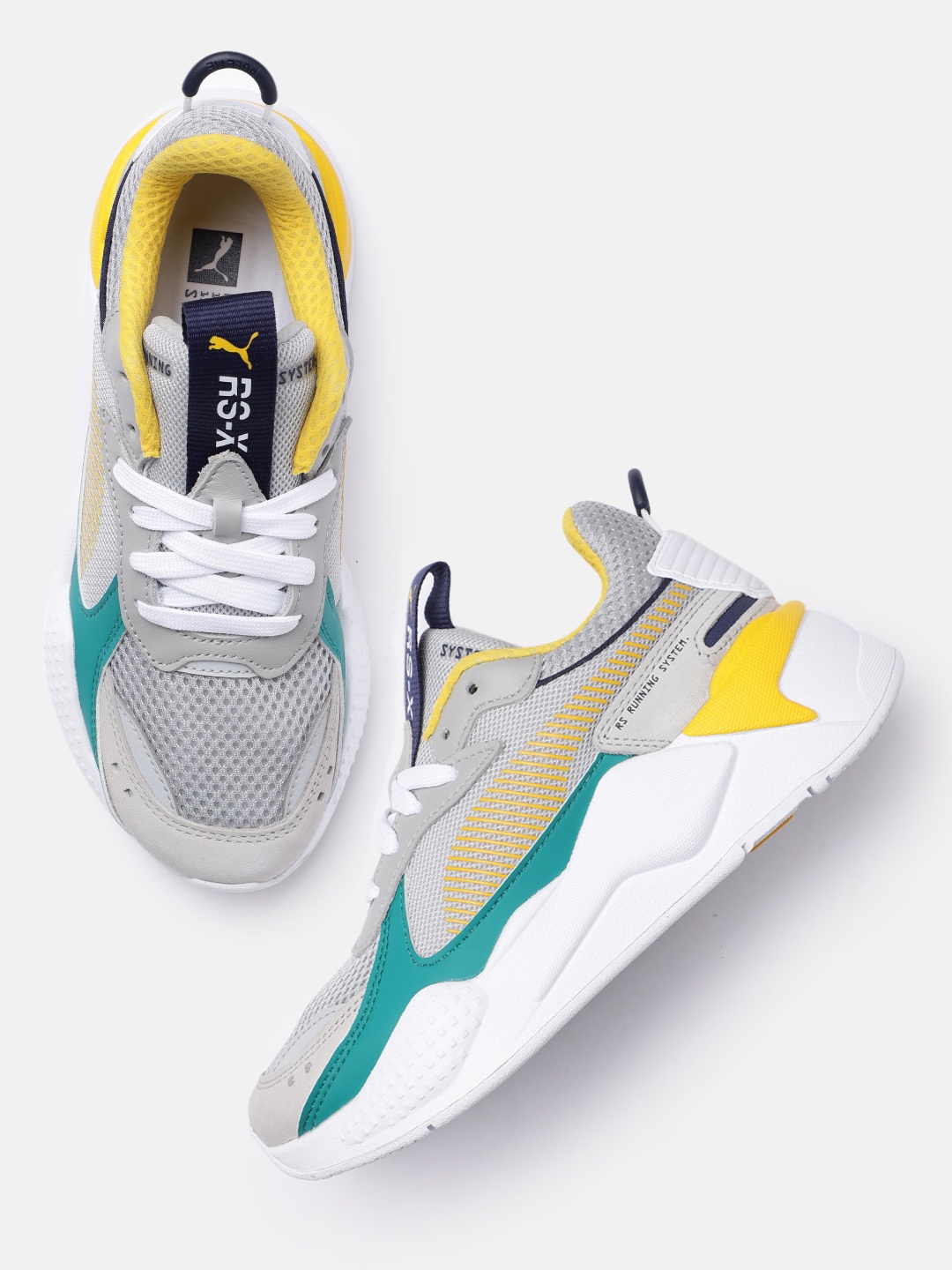 

Puma Unisex RS-X TOYS Colourblocked Sneakers, Grey