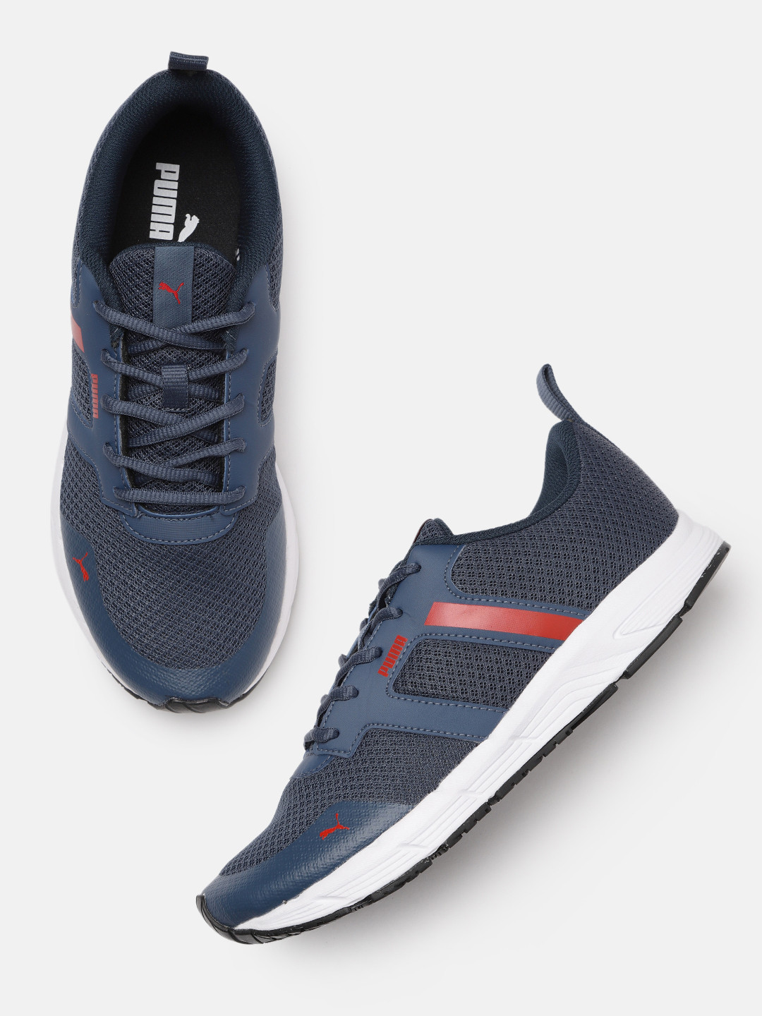 

Puma Men Navy Blue Timer V2 Running Shoes