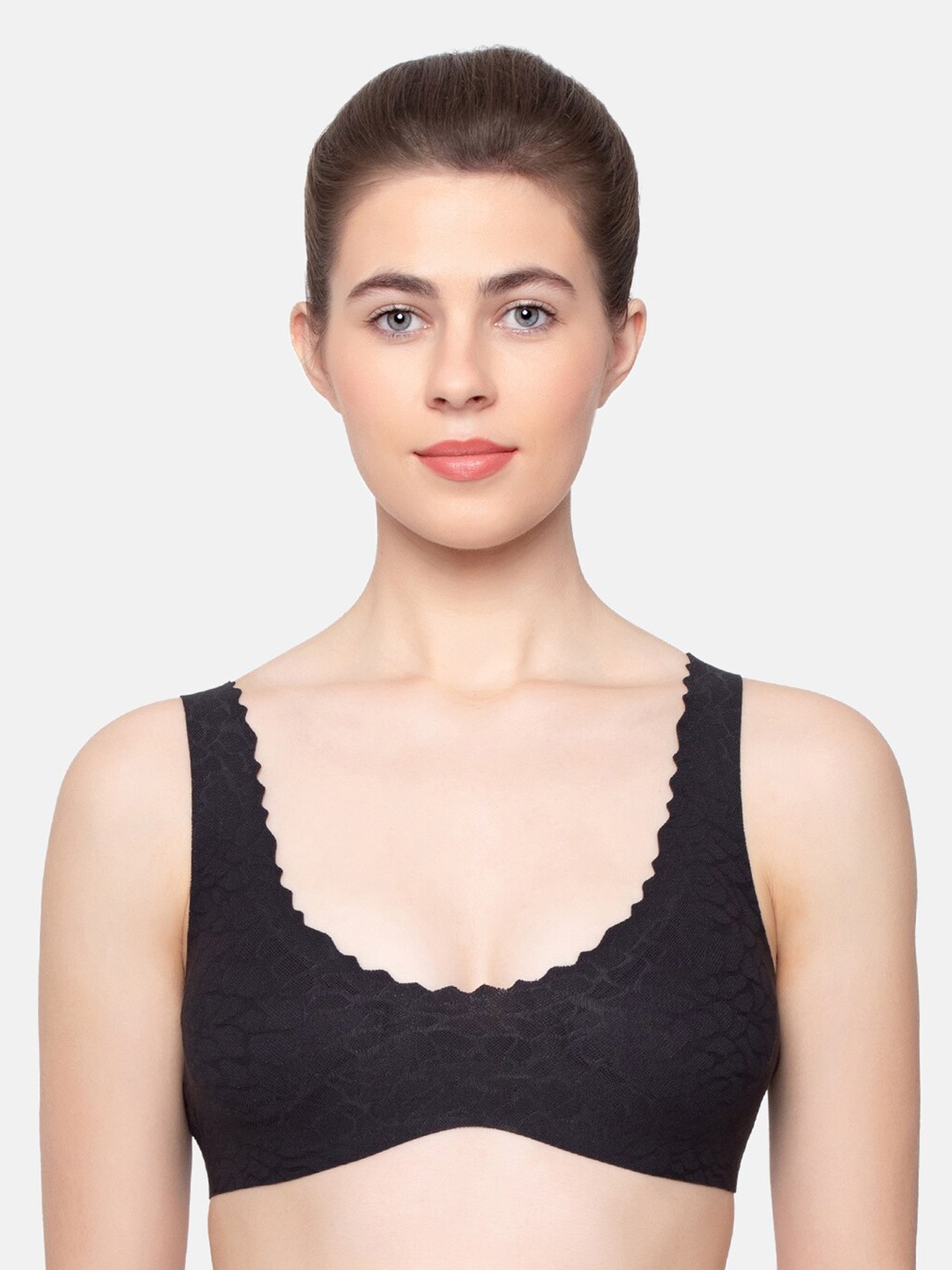 

Sloggi Black Removable Padding Styled Back Anti Odour No Sag Bralette Bra