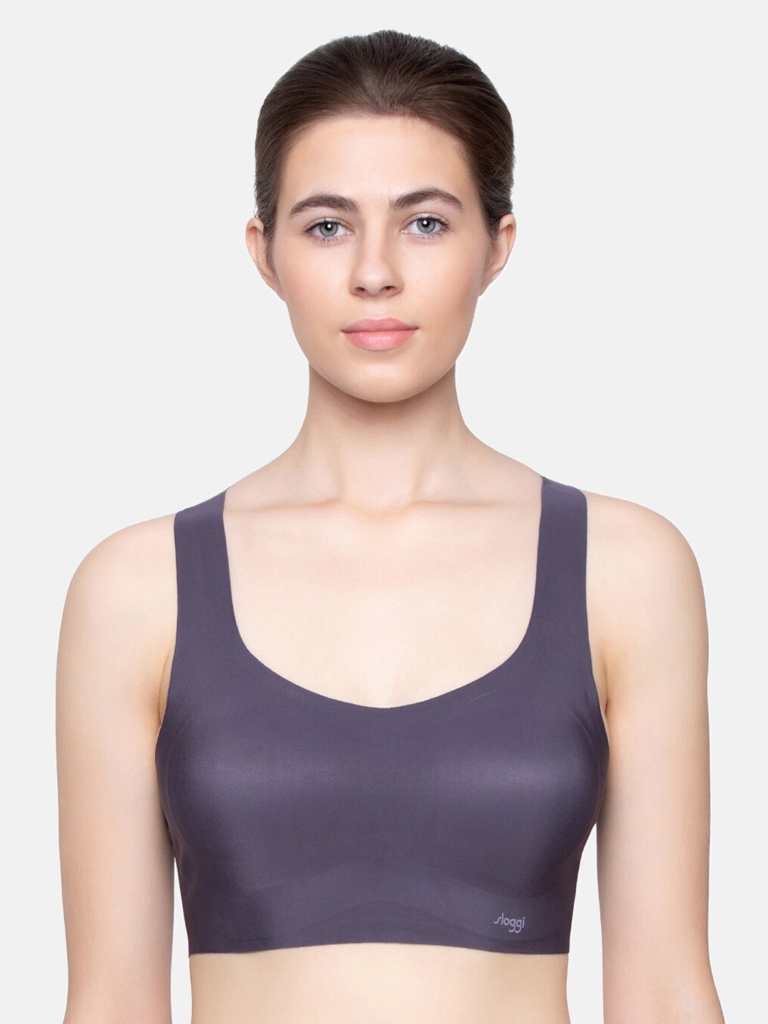 

Sloggi Grey Removable Padded Seamless Non-Wired T-shirt Bra