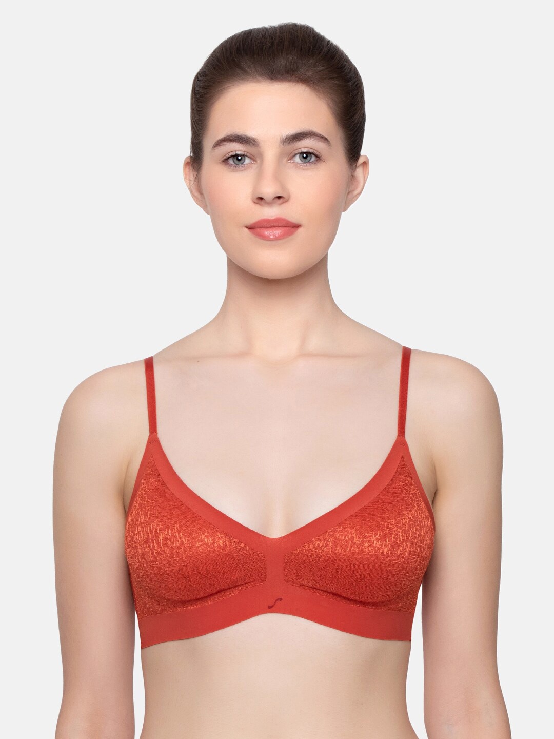

Sloggi Orange Heavily Padded Seamless Anti odour No Sag Bra