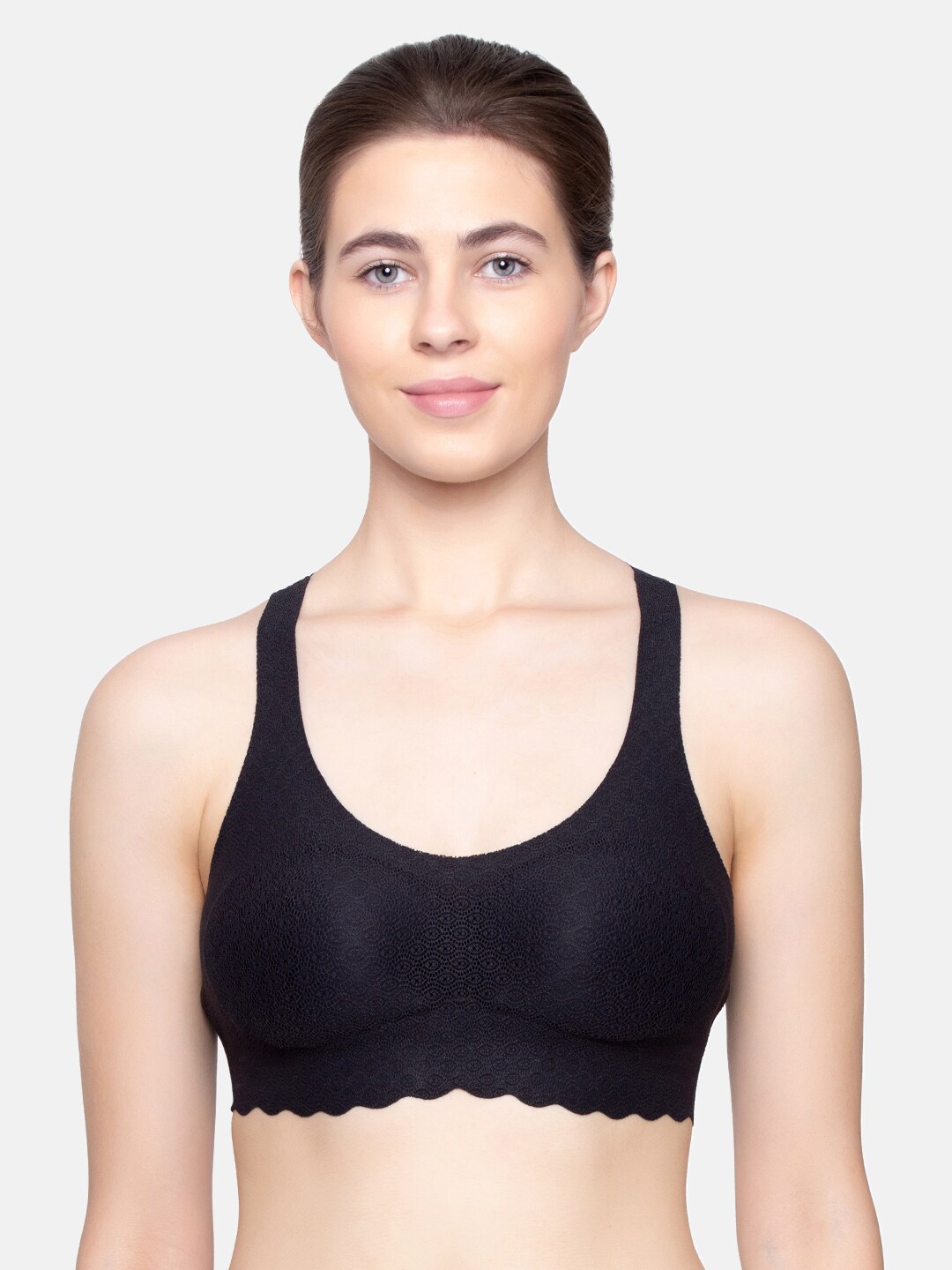 

Sloggi Black Removable Padded Wireless Anti-Odour No Sag Bra