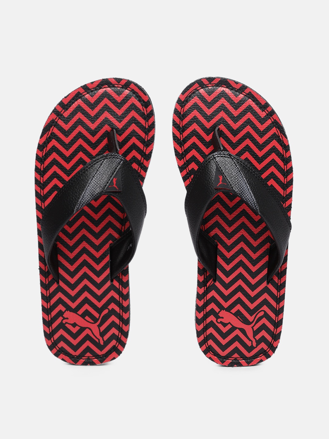 

Puma Men Black Printed Thong Flip-Flops