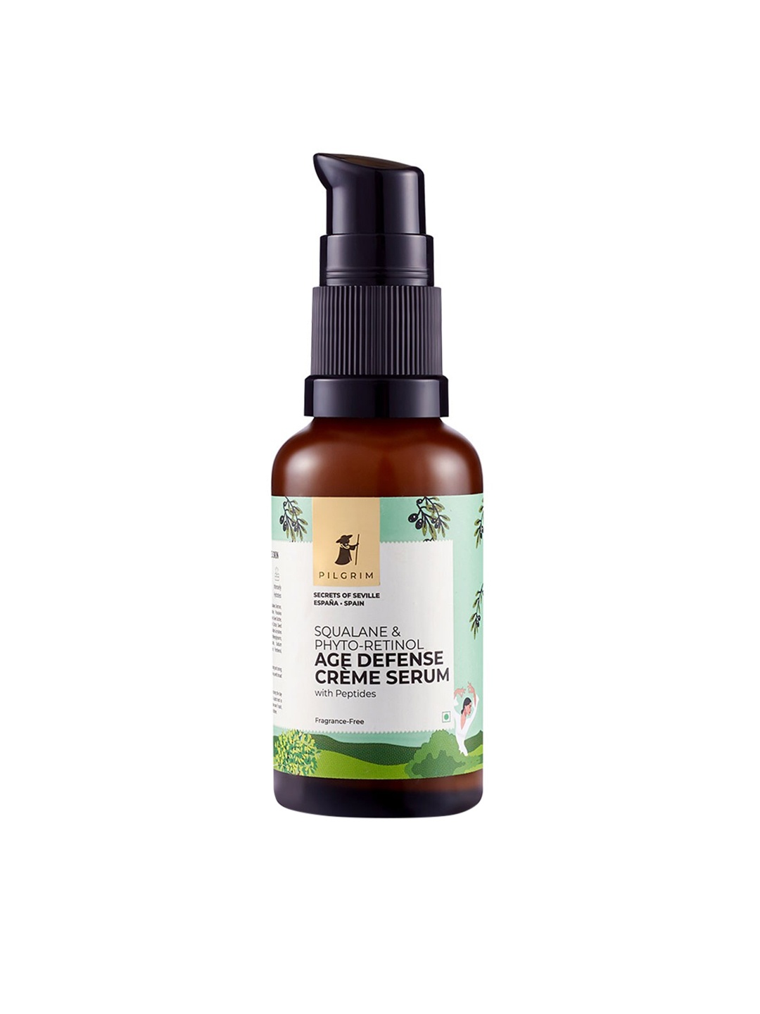 

Pilgrim Squalane & Phyto-Retinol Age Defense Crme Face Serum 30 ml, Green