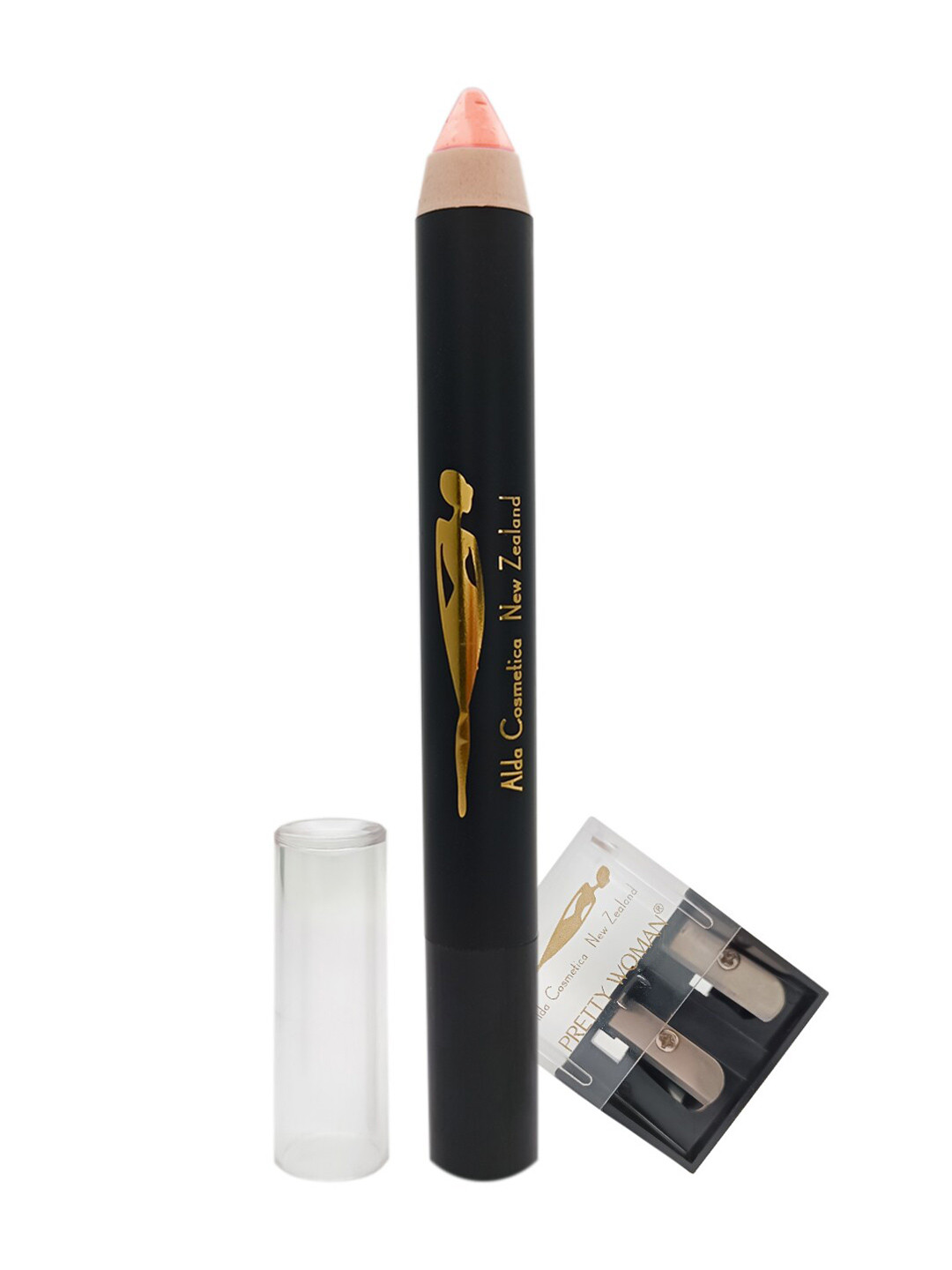 

Pretty Woman Matte Finish Lip Crayon Pencil with Sharpener - Pretty Rose 12, Peach