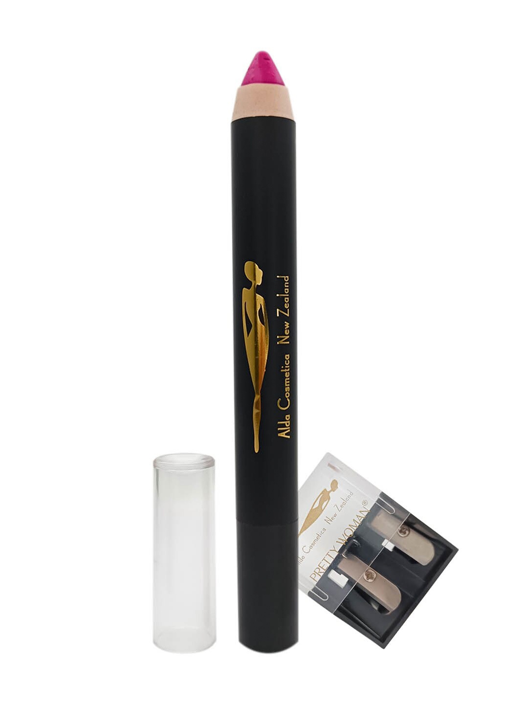 

Pretty Woman Matte Finish Lip Crayon Pencil with Sharpener - It's Time 03, Pink