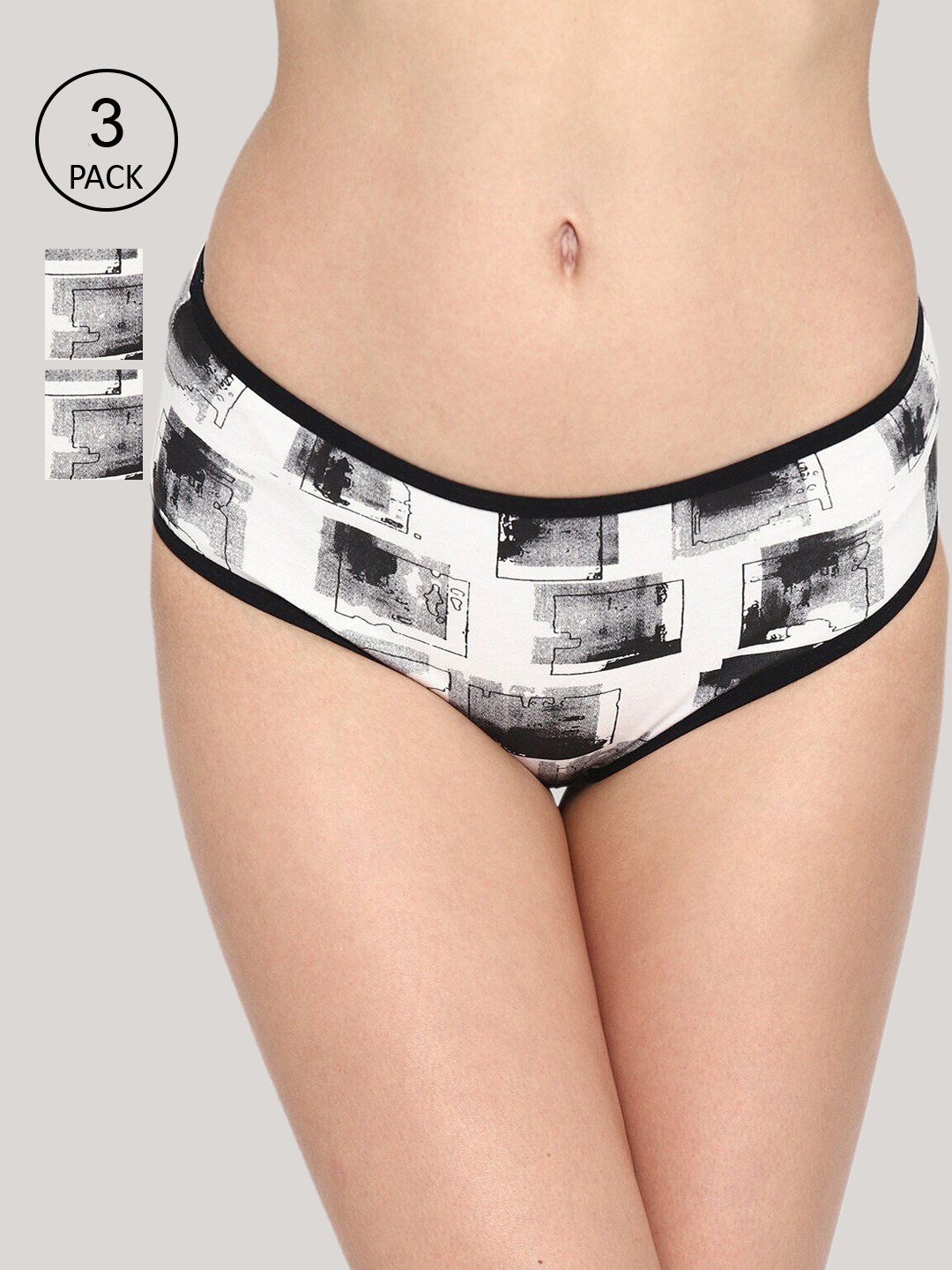 

Skidlers Women Pack Of 3 Assorted Hipster Briefs