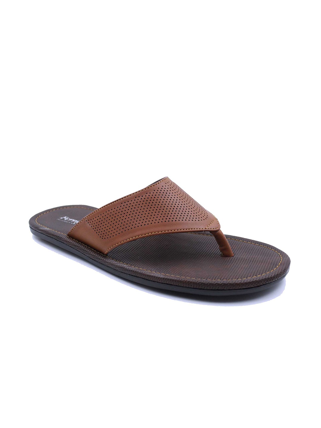 

Ferraiolo Men Brown Solid Comfort Sandals