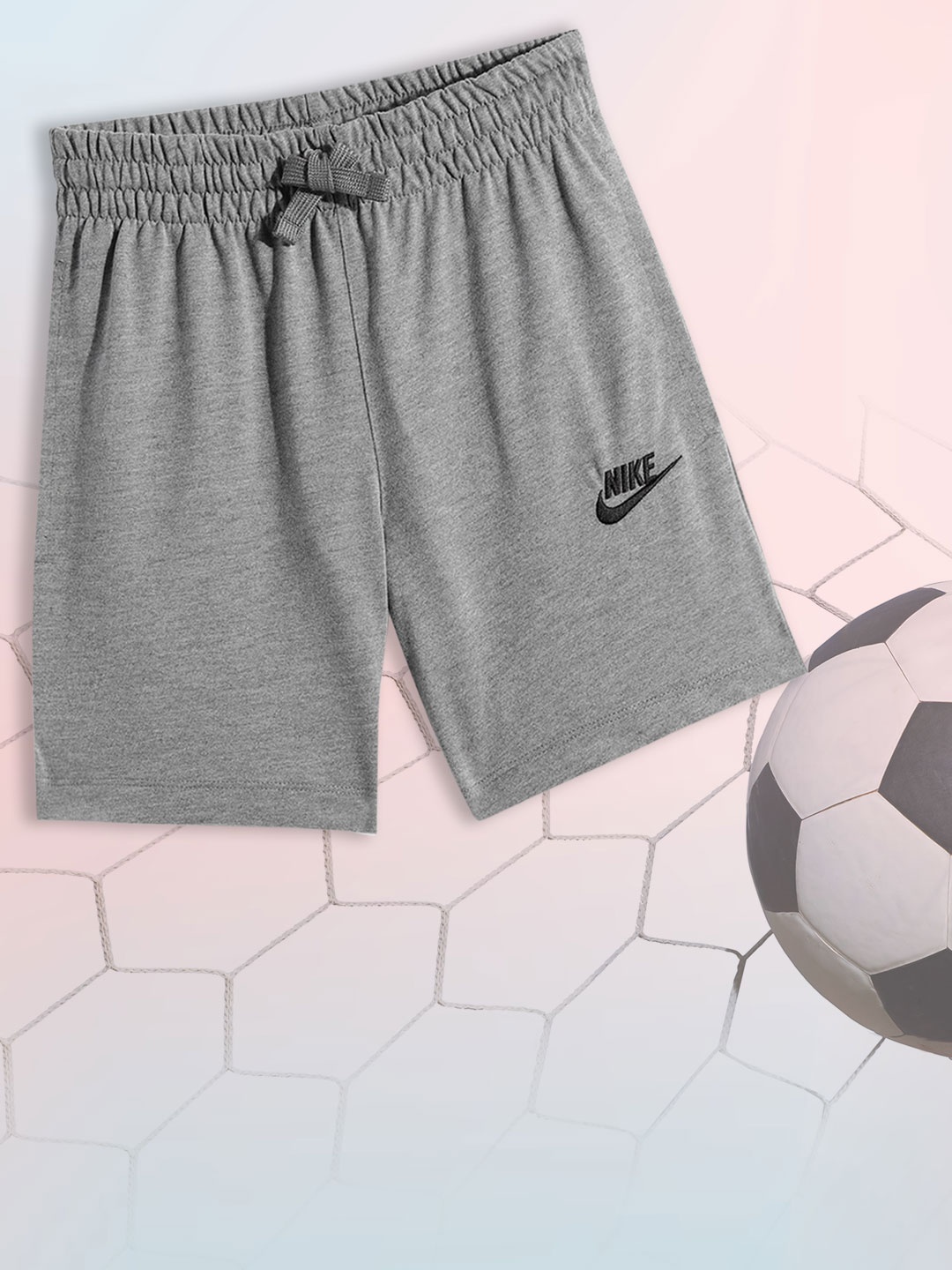 

Nike Boys Grey Solid Shorts