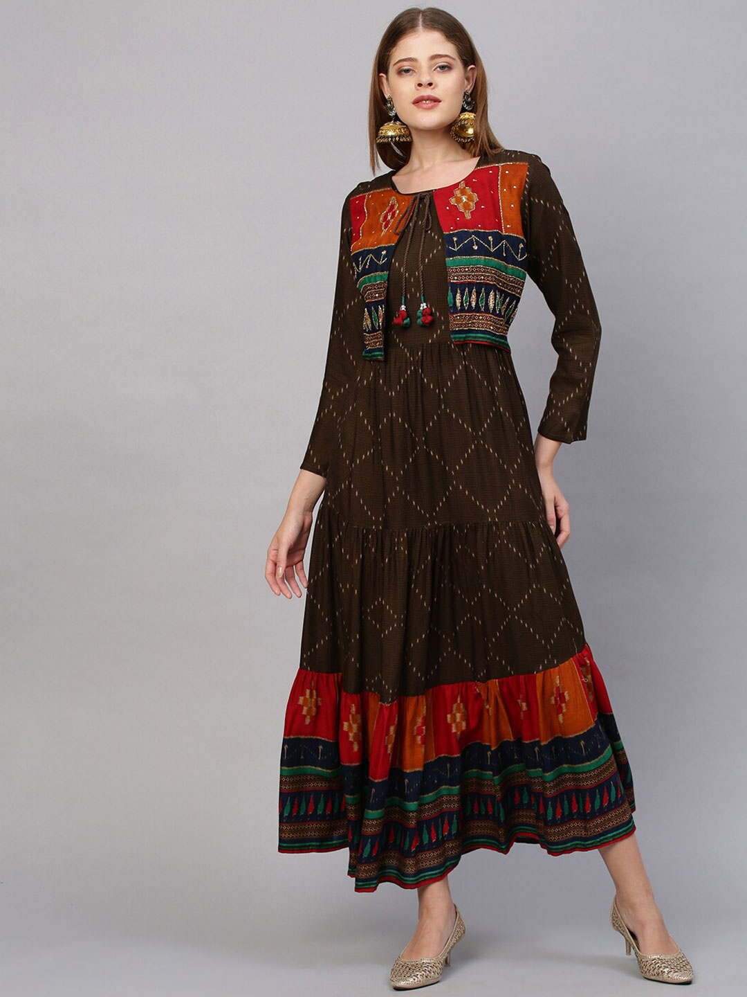 

FASHOR Brown Maxi Dress