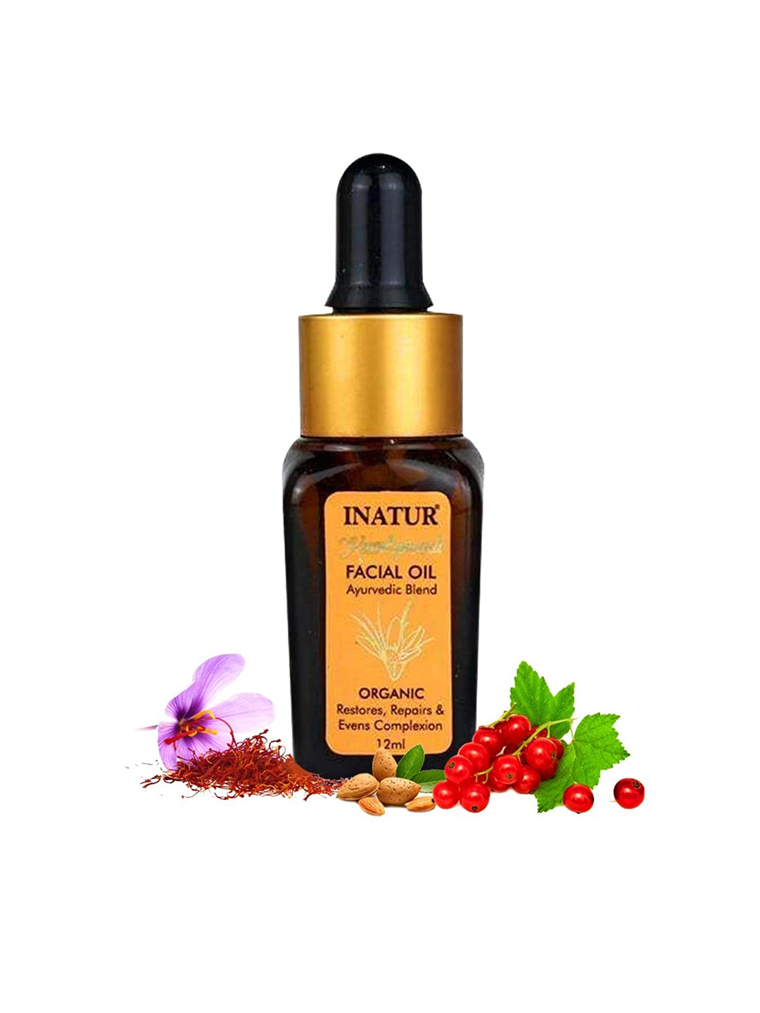 

Inatur Kumkumadi Facial Oil -12 ml, Brown