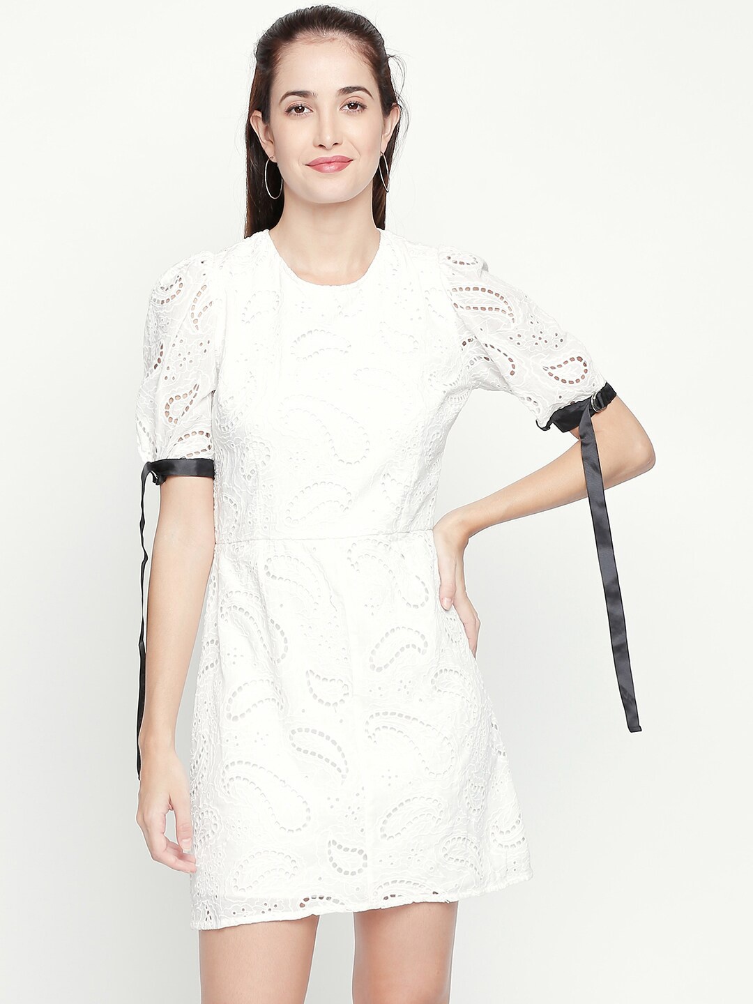 

aaliya White Sheath Dress