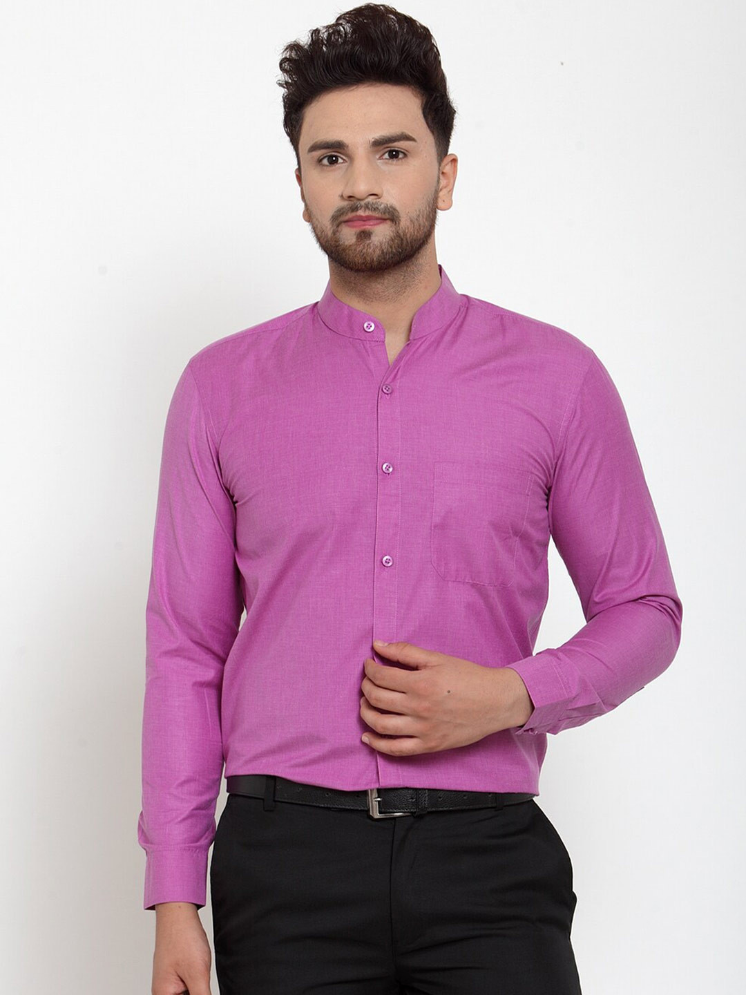 

JAINISH Men Pink Classic Regular Fit Cotton Formal Shirt