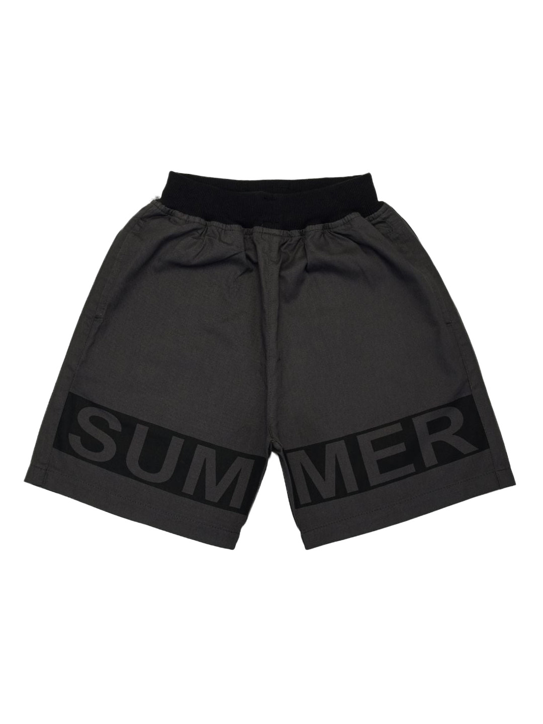 

VEDANA Boys Grey Typography Printed Shorts