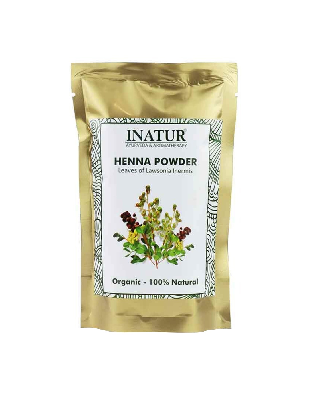 

Inatur Leaves of Lawsonia Inermis Natural Organic Henna Powder - 100 g, Beige