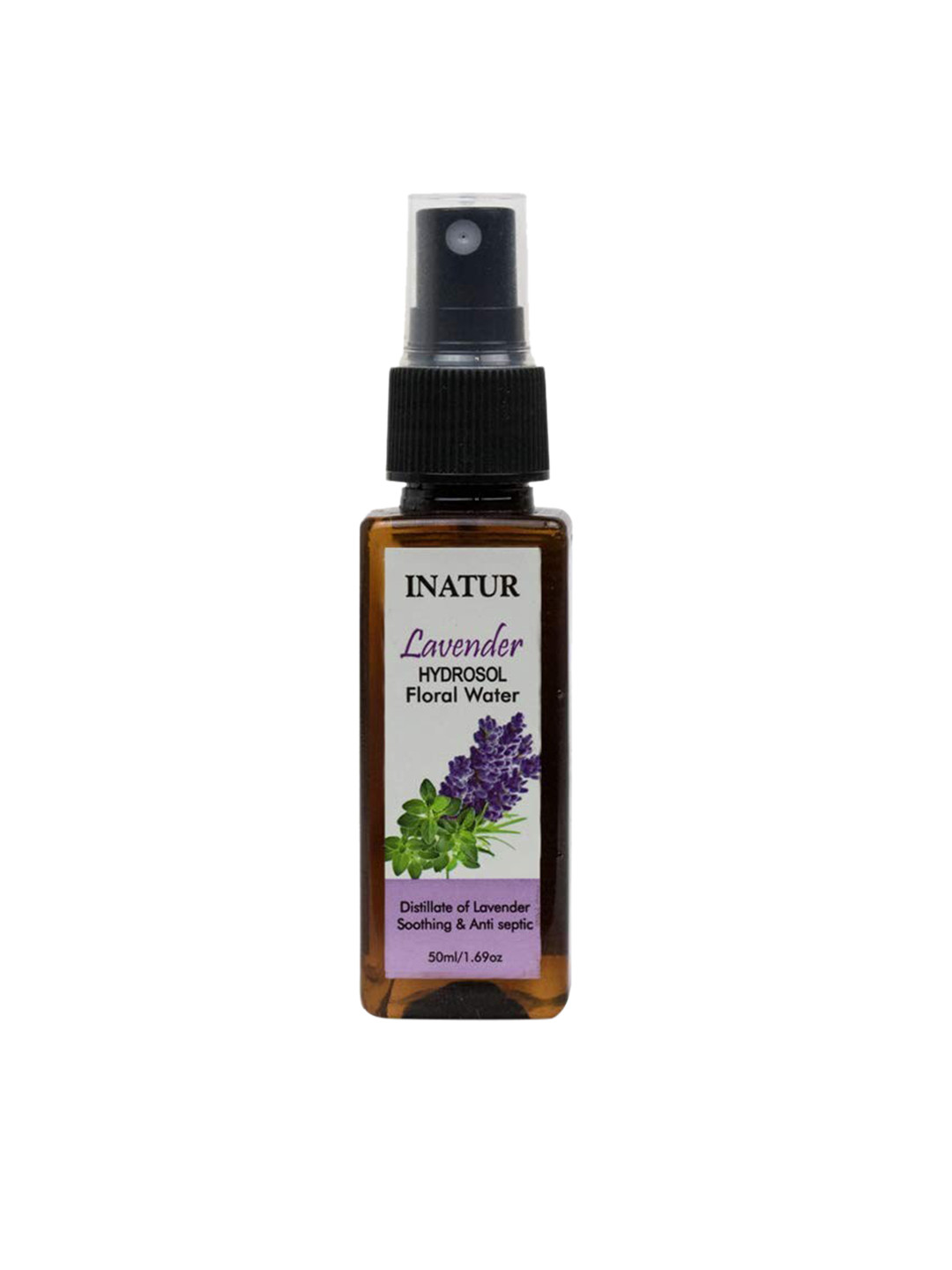 

Inatur Lavender Hydrosol Floral Water - 50 ml, White
