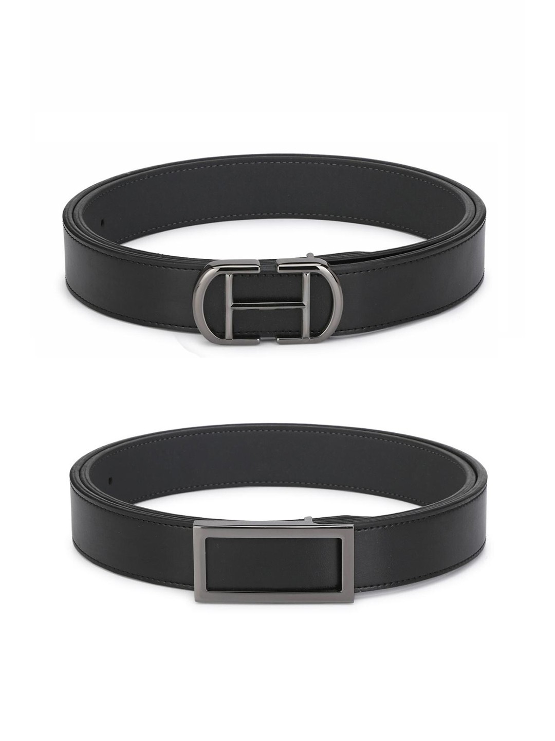 

Calvadoss Boys Black Set of 2 Solid PU Belt