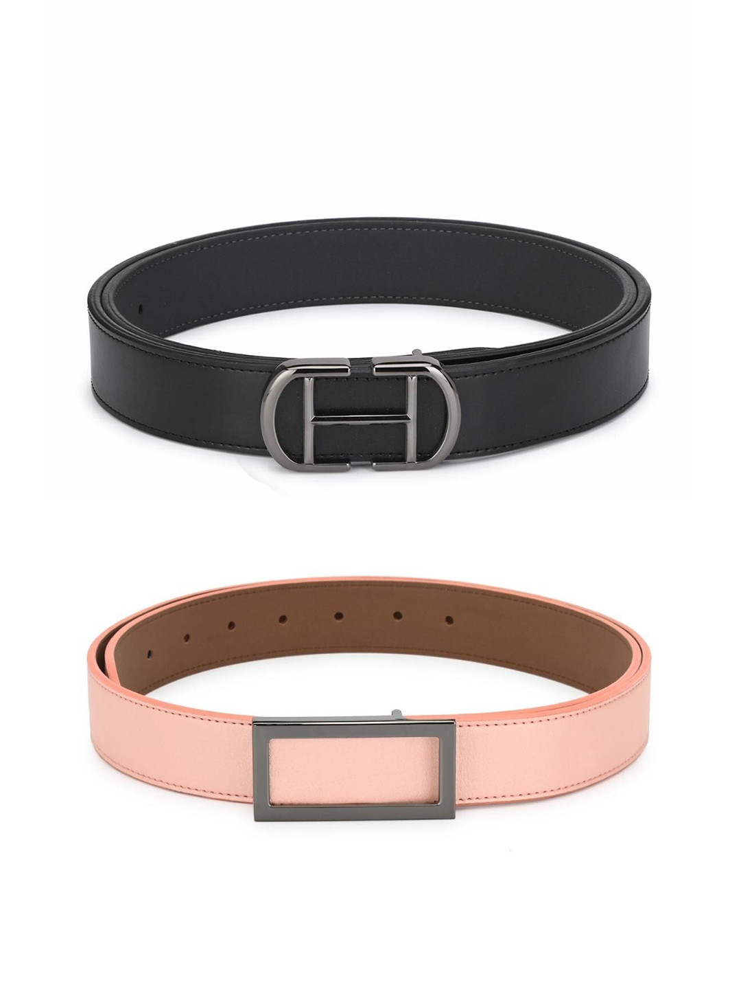 

Calvadoss Boys Black & Pink Set Of 2 Belt