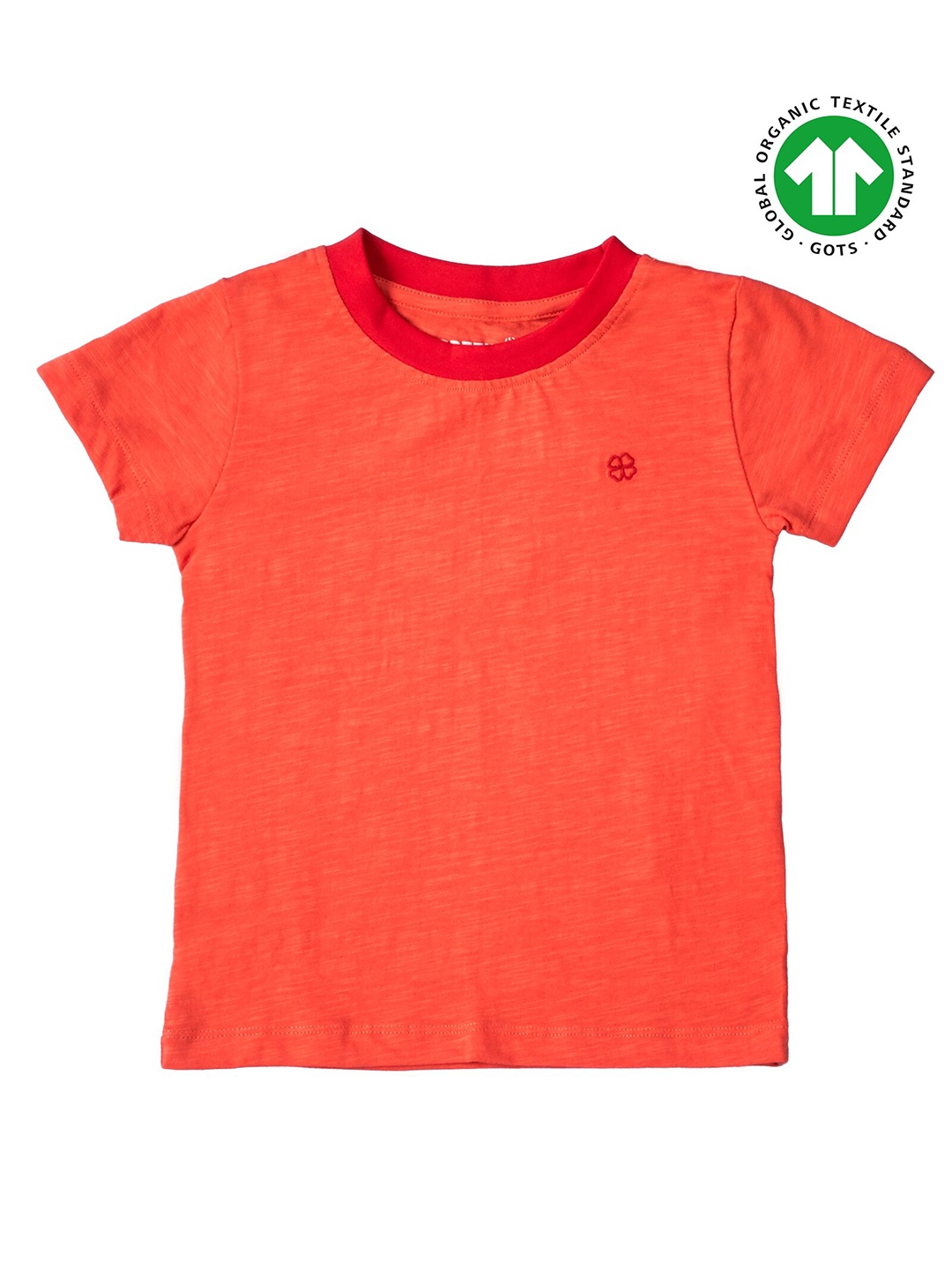 

GREENDIGO Girls Orange Organic Cotton T-shirt