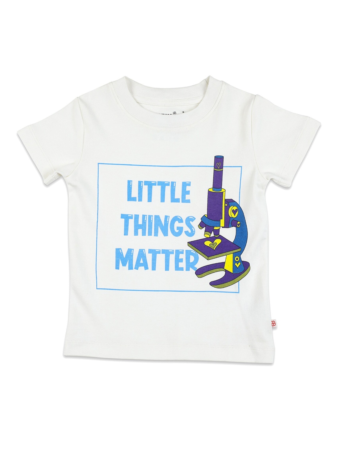 

GREENDIGO Boys White Printed Organic Cotton T-shirt