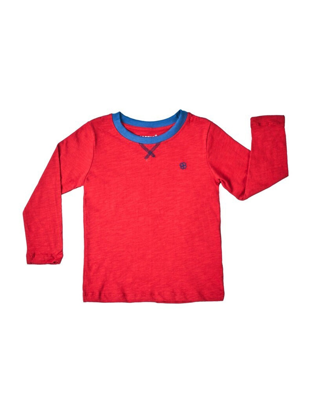 

GREENDIGO Boys Red Solid Organic Cotton T-shirt