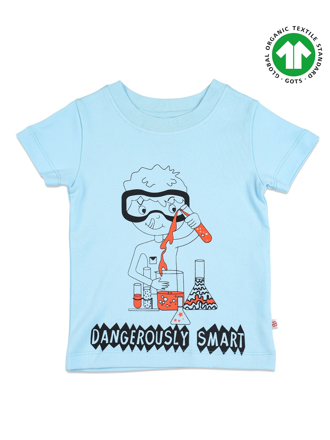 

GREENDIGO Boys Blue Printed Organic Cotton T-shirt
