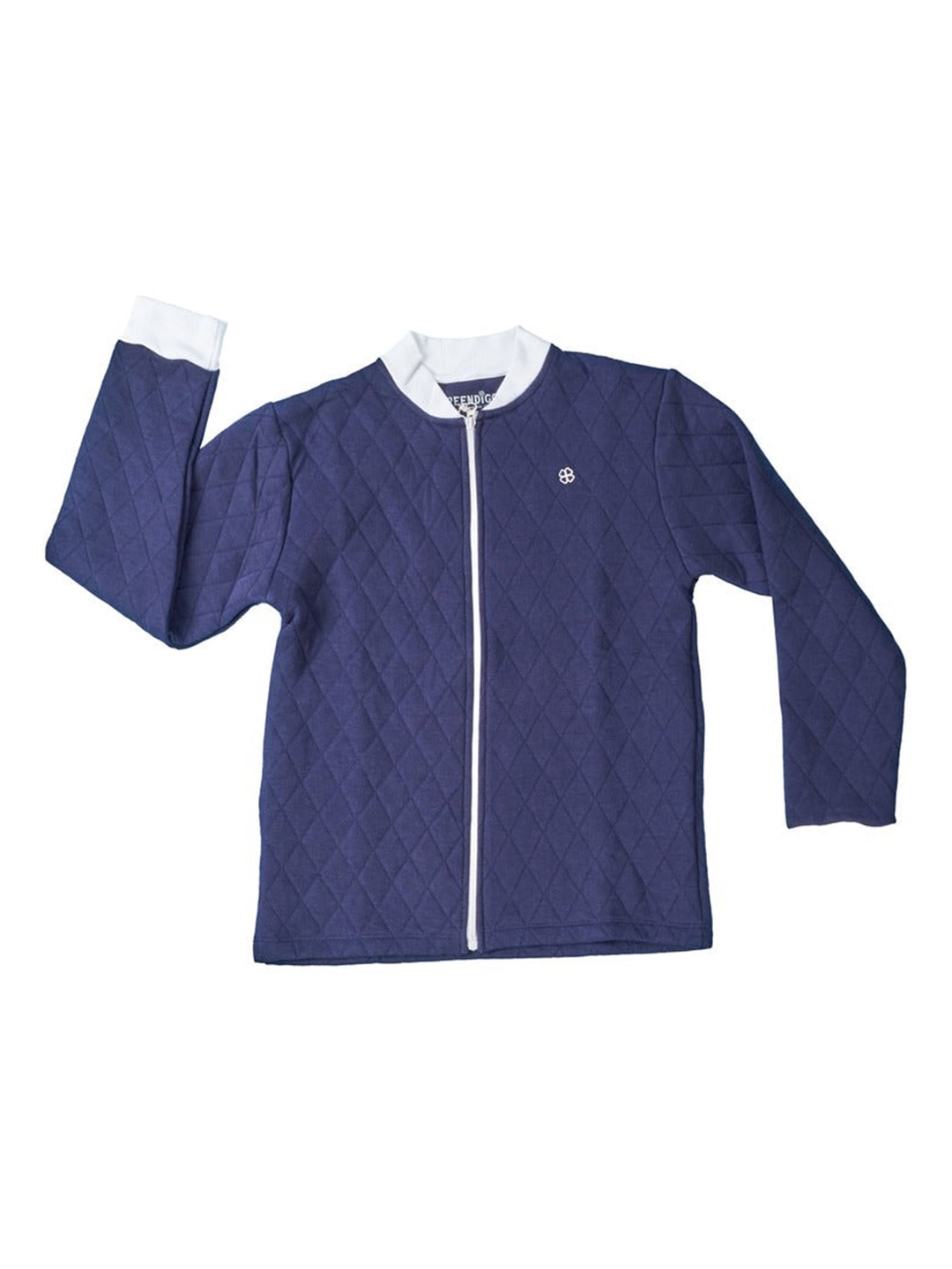 

GREENDIGO Boys Blue Organic Cotton Lightweight Quilted Jacket