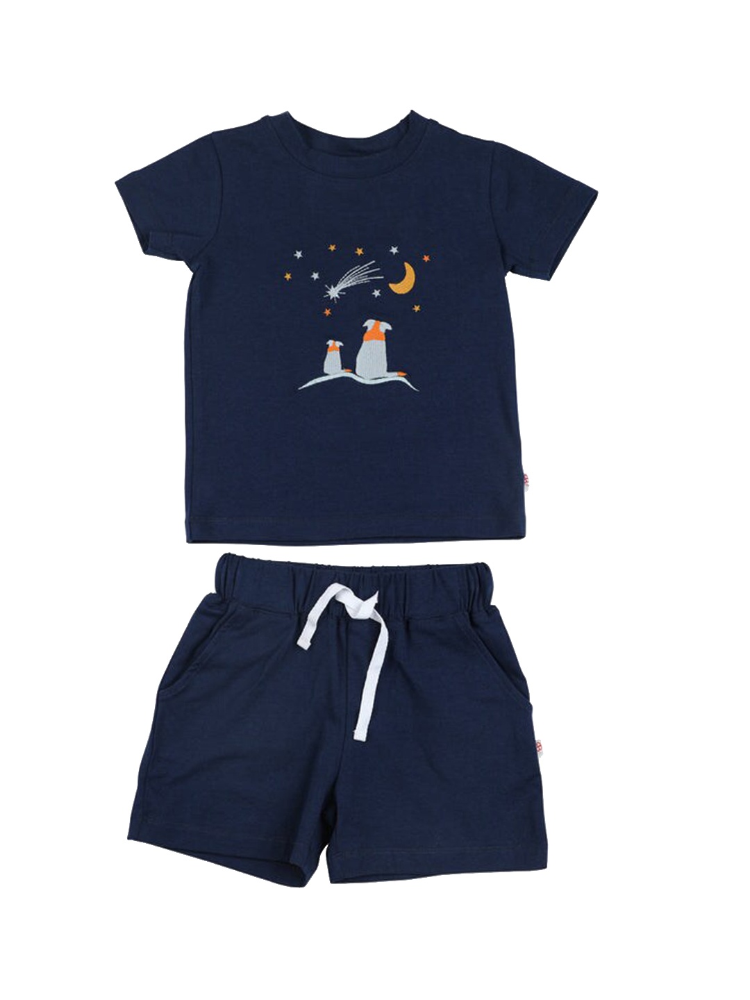 

GREENDIGO Boys Blue Printed Organic Cotton Nightsuit