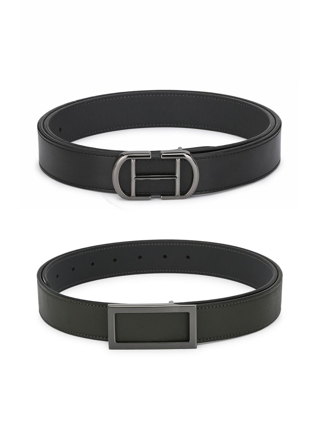 

Calvadoss Girls Black Set Of 2 PU Belt
