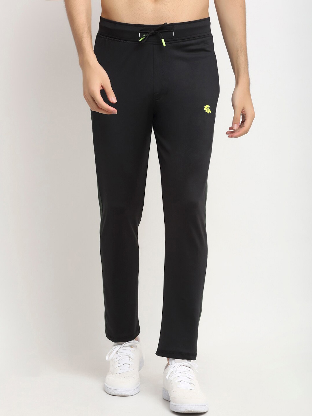 

Gallus Men Olive & Grey Colourblocked Cotton Track Pant