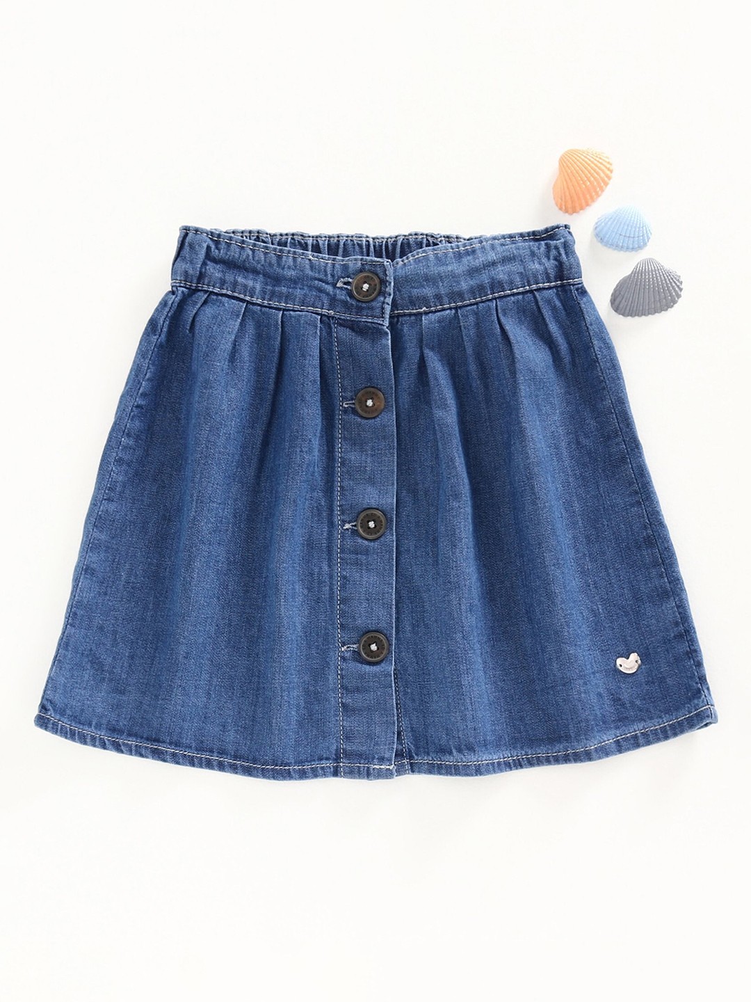 

Ed-a-Mamma Girls Blue Denim A-Line Skirt