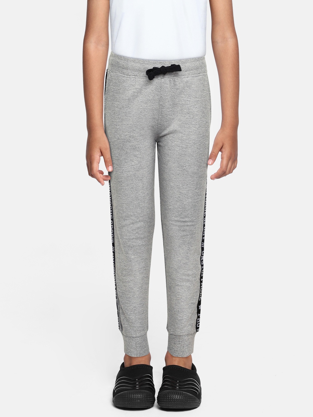 

Provogue Boys Grey Melange Solid Joggers