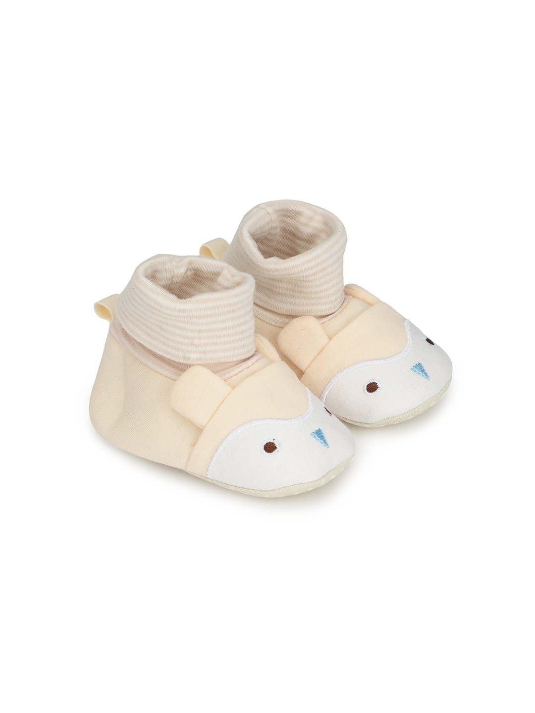 

mothercare Infants Beige Dog Embroidery Socktop Booties