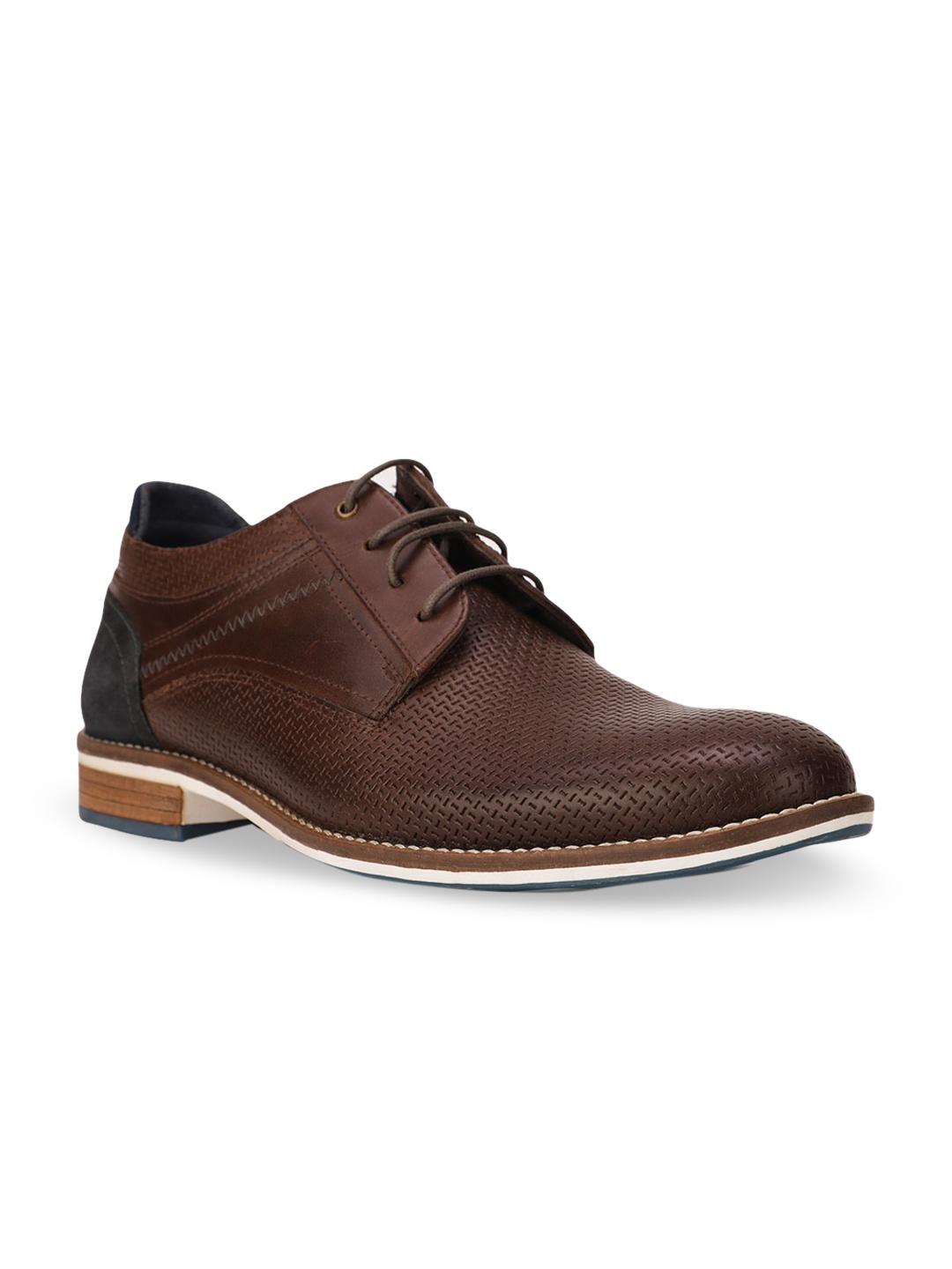 

Bata Men Brown Leather Derbys