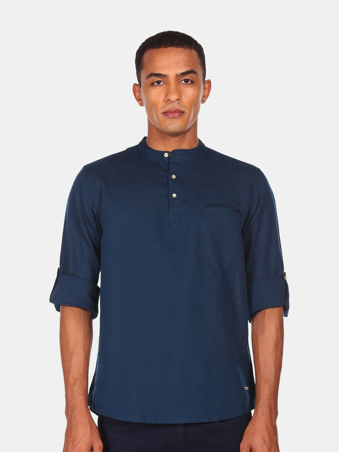 

Cherokee Men Blue Regular Fit Casual Cotton Shirt