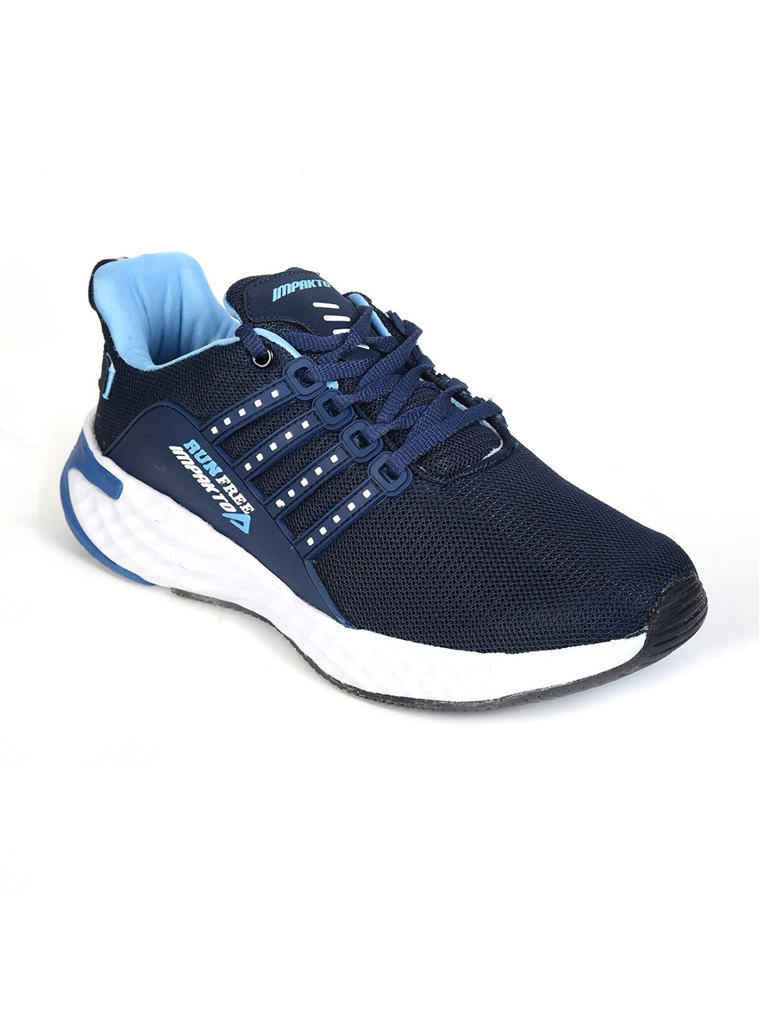 

IMPAKTO Men Blue Mesh Running Non-Marking Shoes