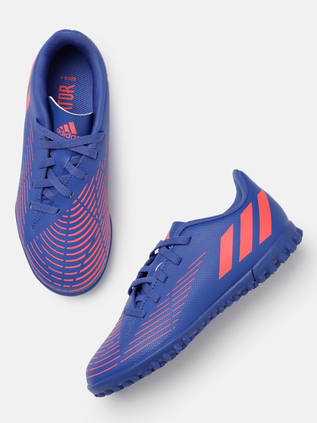 

ADIDAS Kids Blue Performance PREDATOR EDGE.4 TF Football Shoes