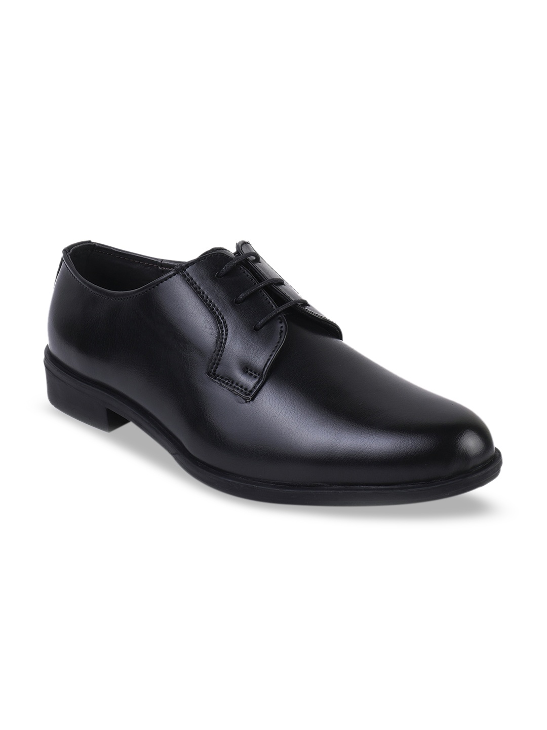 

BRATVA Men Black Solid Formal Derby