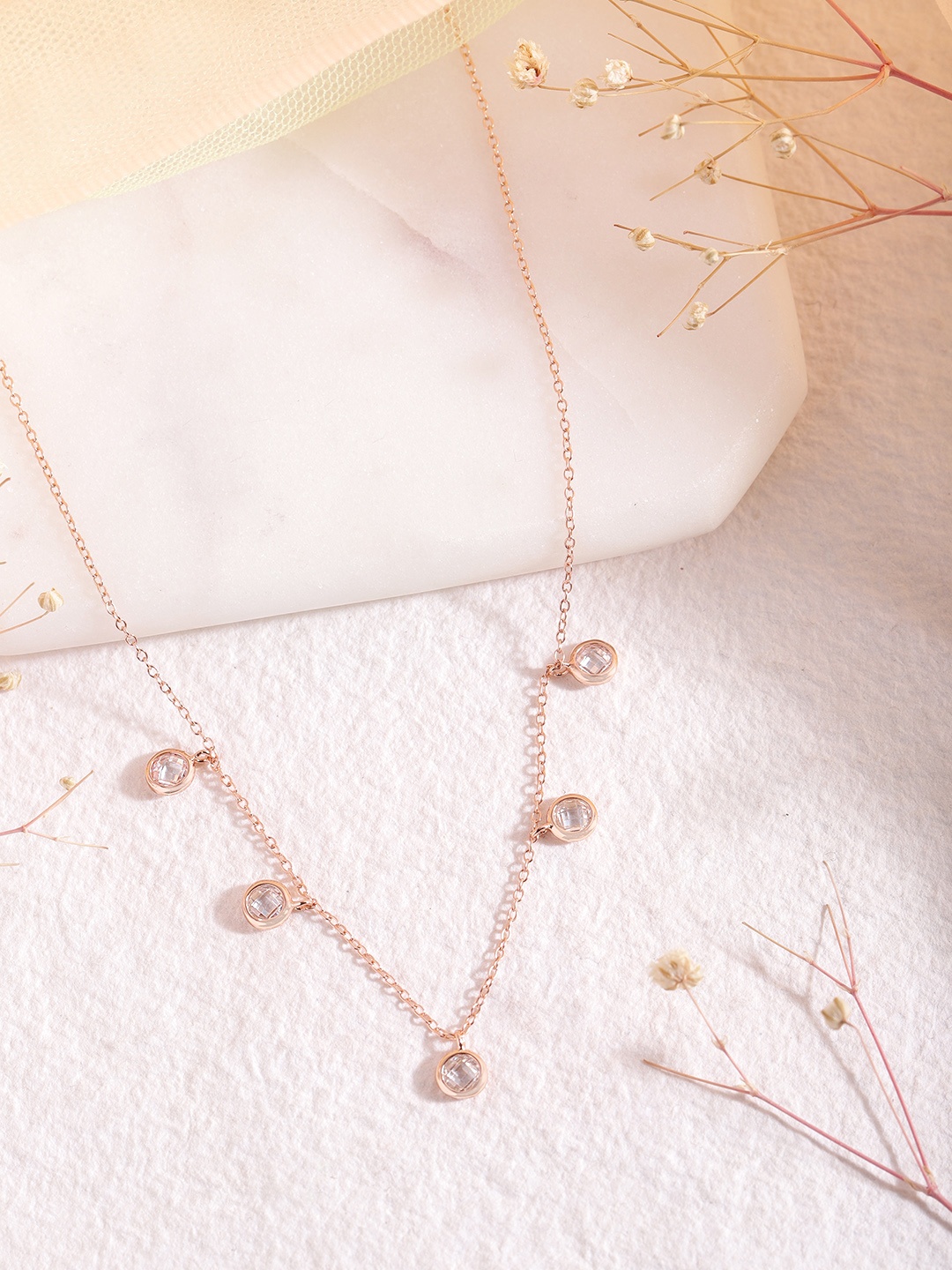 

Zavya 925 Sterling Silver Rose Gold-Plated Chain