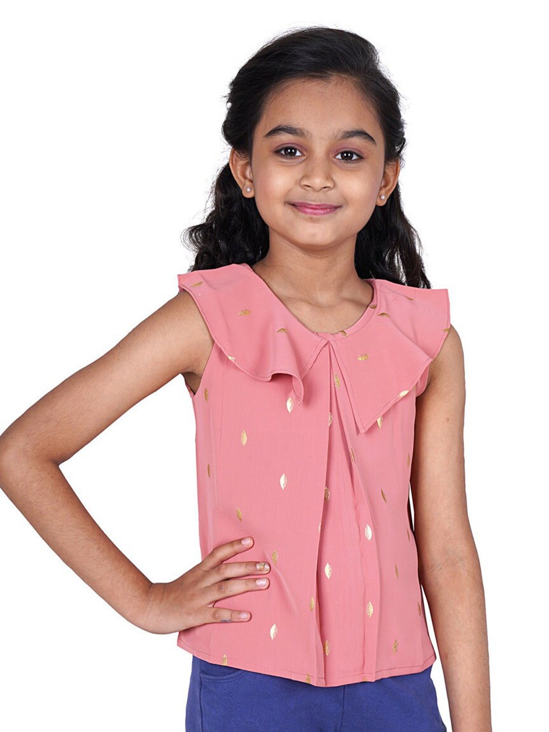 

Tiny Girl Mauve Printed Top