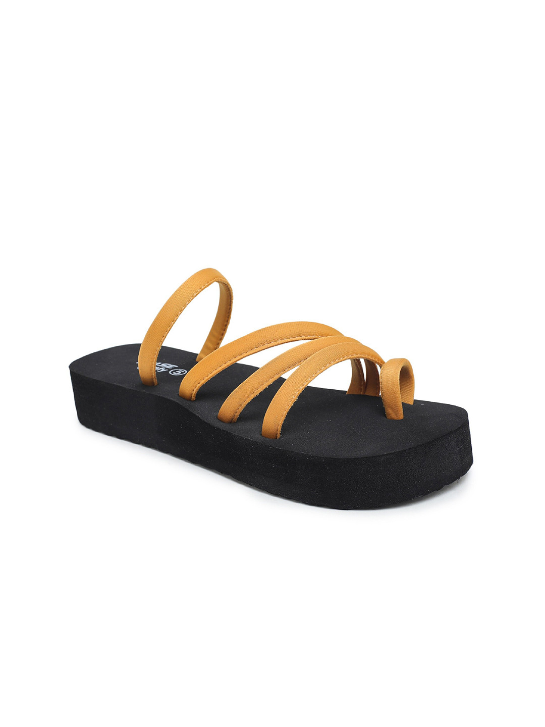 

TRASE Women Yellow & Black Slip-On