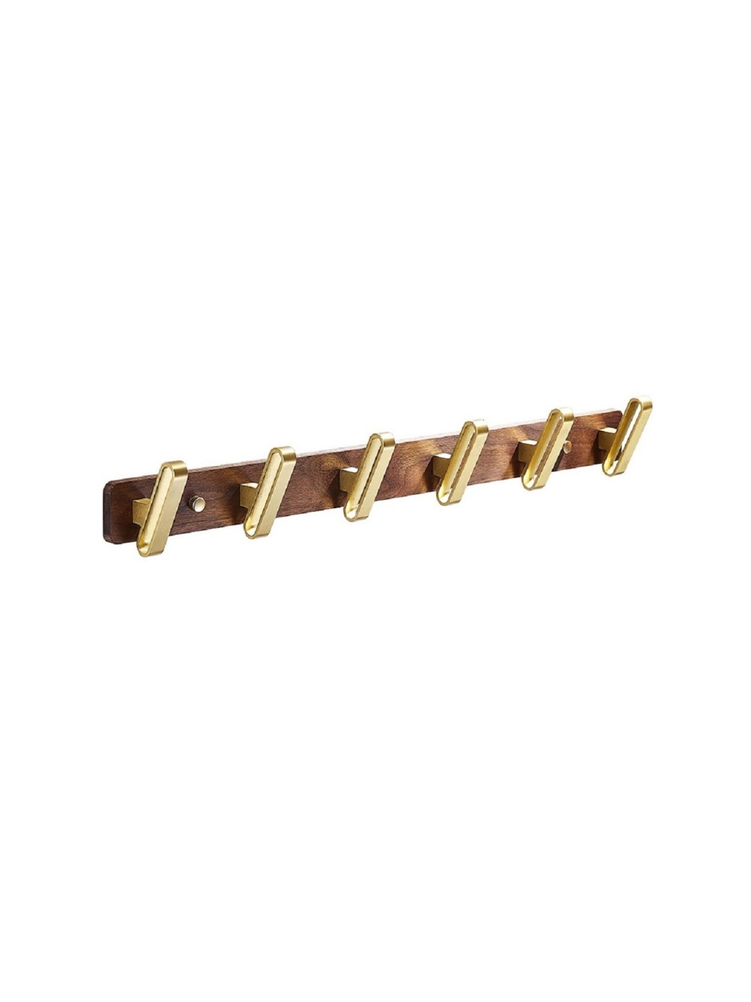 

MANTARA Gold-Toned & Brown Wall Hooks