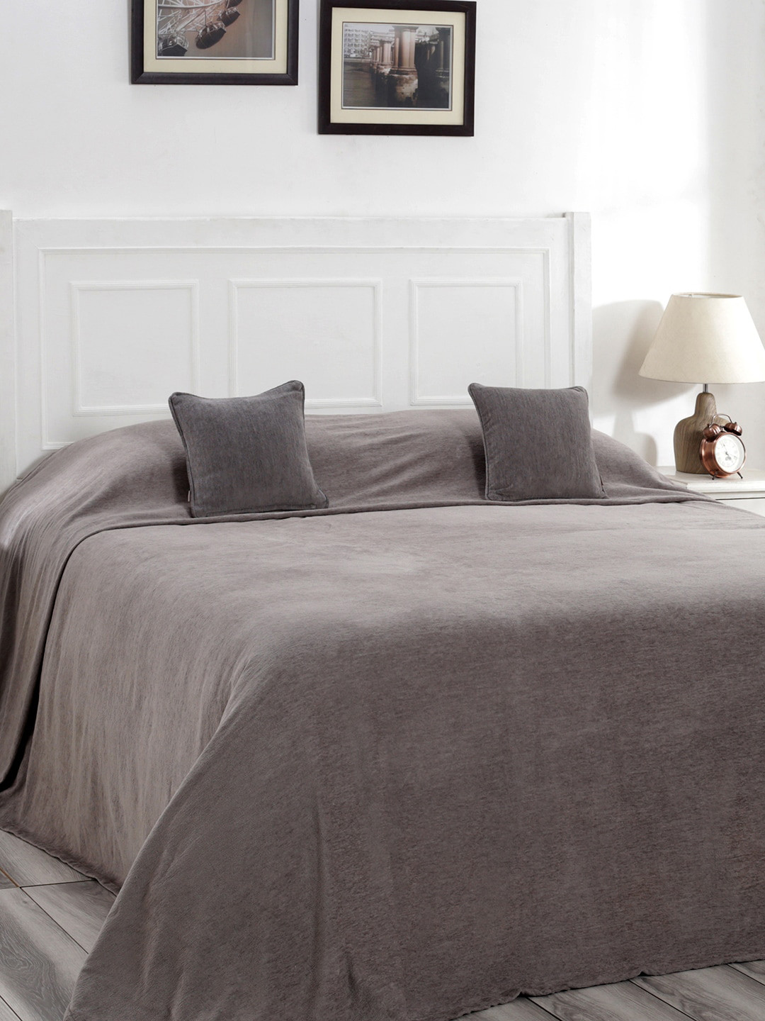 

MASPAR Grey 310 GSM Double Bed Cover