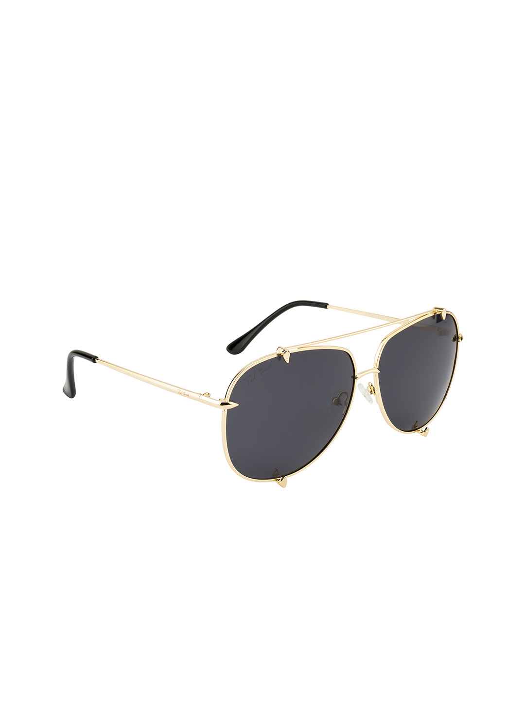 

Ted Smith Unisex Grey Lens & Gold-Toned Aviator Sunglasses TSP-P0907_C4